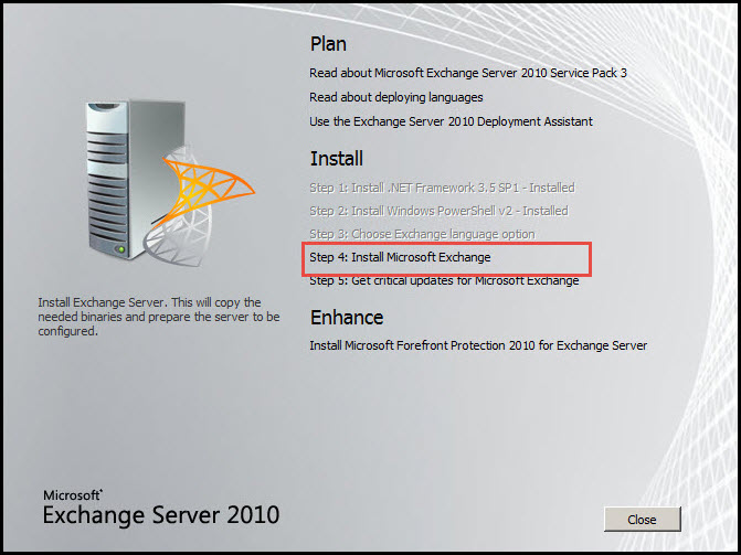 Training exchange server 2010 install exchange server 2010 in server 2008 7
