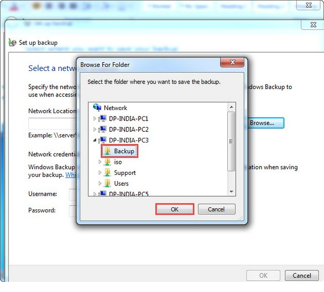 Microsoft training 2007 setup backup browse for backup 6