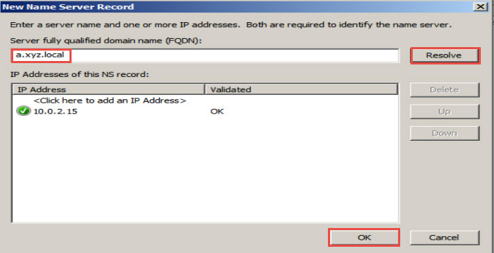 Training to Install Domain Name System (DNS) In Windows Server 2008 click OK