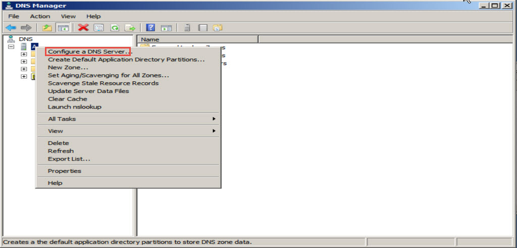 Training to Install Domain Name System (DNS) In Windows Server 2008 configure dns server 7