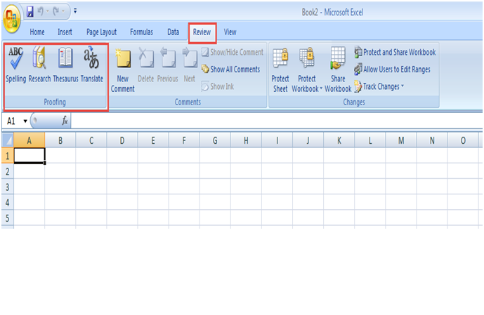 microsoft excel training 2007 How to Use Proofing Tool 2