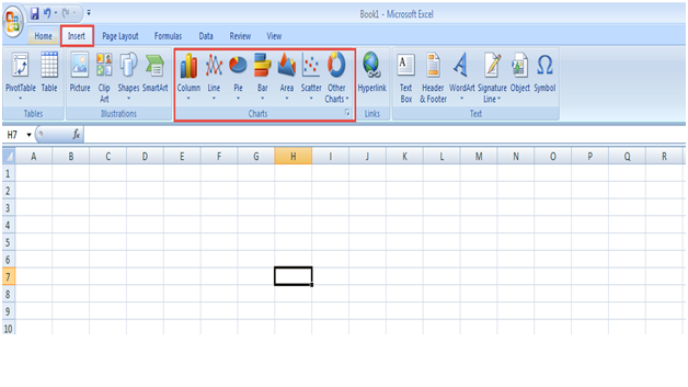 Excel 2007 training charts 2