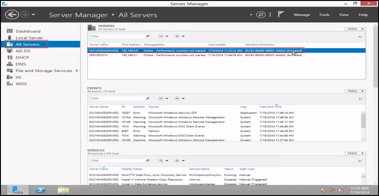 Training to ADD Server to Server Manager – Windows Server 2012 All Server