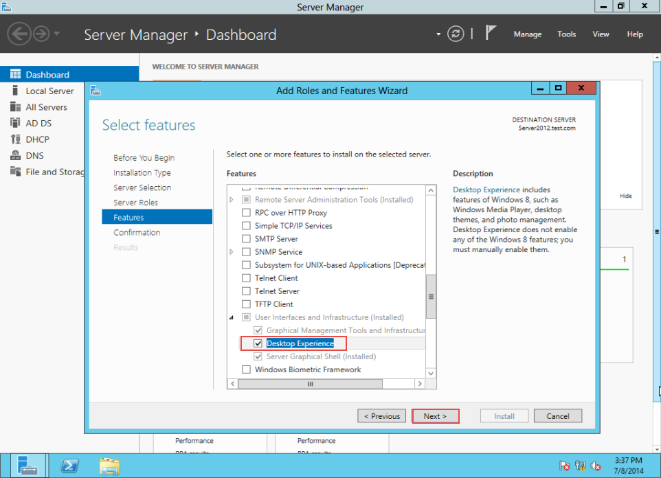 Training to Create MY Computer Shortcut in Windows Server 2012 server manager 7