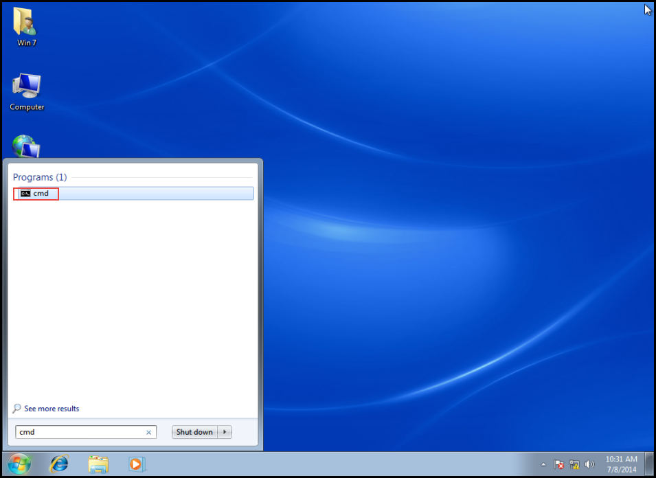 Training to Obtain an IP Address from Windows Server 2012 DHCP on Client Machine Open command prompt
