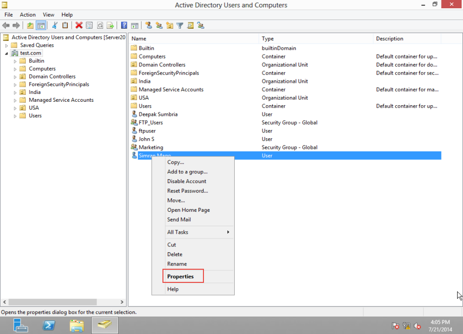 Training window server 2012 bind particular user with particular Computer 2