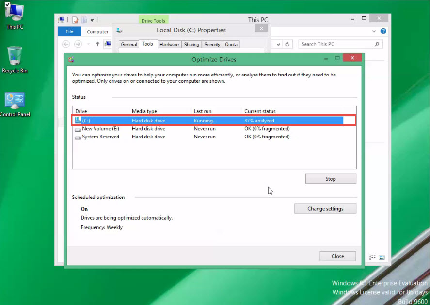 Windows 8 Training Operating System Optimize Any Drive