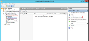 Training exchange server 2010 distribution group exchnage management console 1