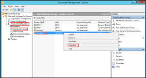 Training exchange server 2010 create Moderator for Distribution Group exchange management console 1
