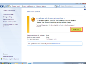 Microsoft training 2007 window update 4