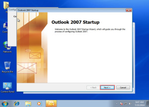 Microsoft training Configure an Email Account in Outlook 2007 1