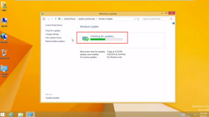 Microsoft Windows 8 training checking for update