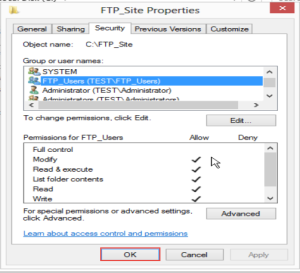 Training to Create Folder and Set Permissions for FTP Service in Windows Server 2012 (Part-2) 9