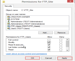 Training to Create Folder and Set Permissions for FTP Service in Windows Server 2012 (Part-2) OK 7