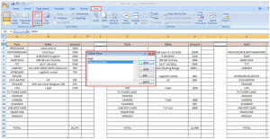 Work-Views in MS Excel