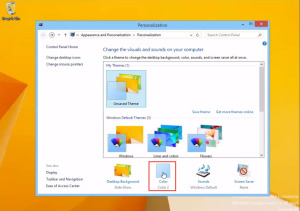 Change-Wallpaper and Window Border Colour in Windows 8 training
