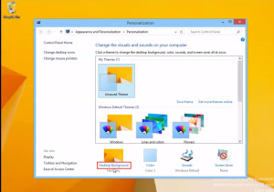 Change-Wallpaper and Window Border Colour in Windows 8 training