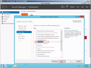Training to Install DHCP Service on Microsoft Windows Server 2012 select DHCP role