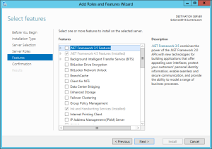 How to Install FTP Role on Windows Server 2012 (Part 3) select features 7